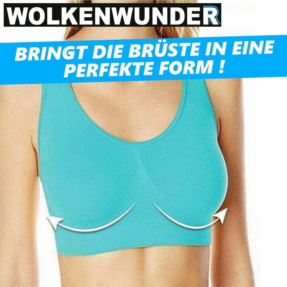WOLKENWUNDER Das Wunder Wohlfühl Bustier nahtloser BH Ersatz ohne Bügel 3er Set