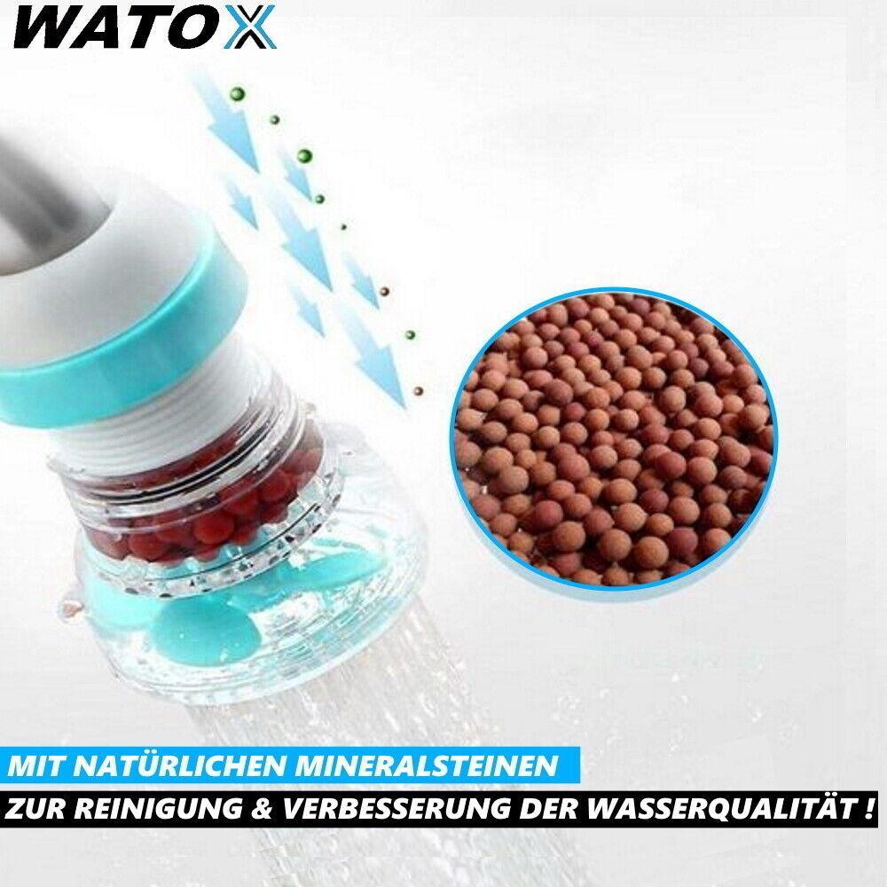 WATOX Wasserhahnfilter Beschleuniger Wassersparer Strahlregler Schwenkbrause