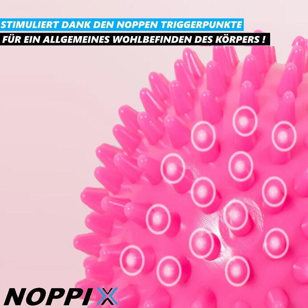NOPPIX Massageball Igelball Massagebälle Noppenball Stachelkugel Massage [4Stk]