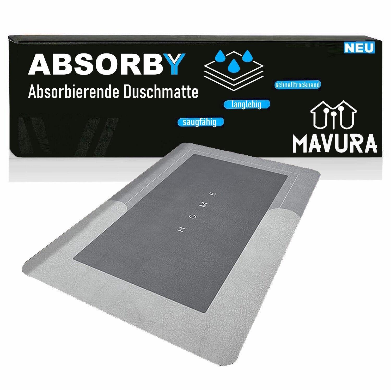 ABSORBY Absorbierende Duschmatte Duschvorleger Badvorleger Badematte Badteppich