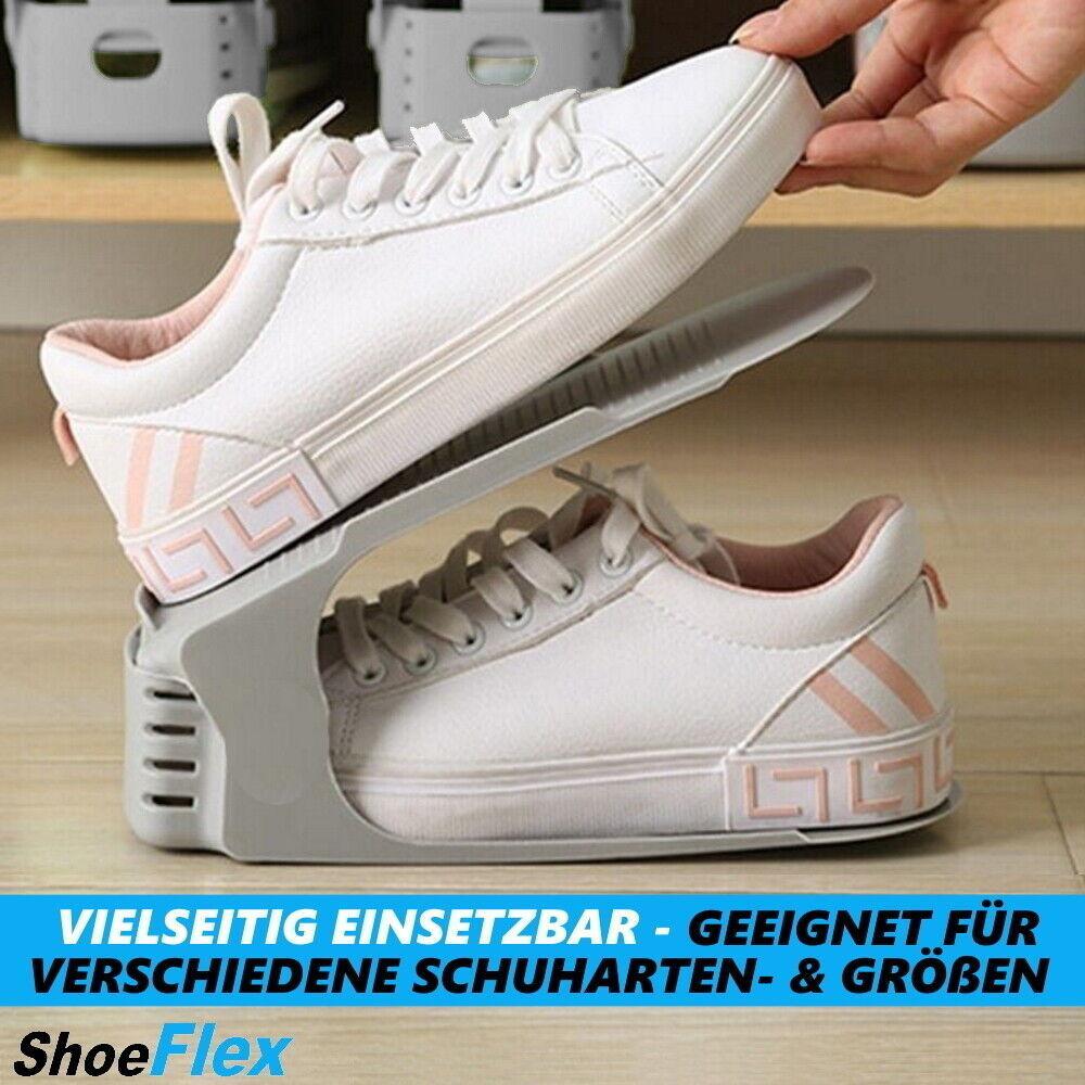 SHOEFLEX Schuhstapler Schuh Organizer Schuhhalter für Schuhschrank Schuhordner
