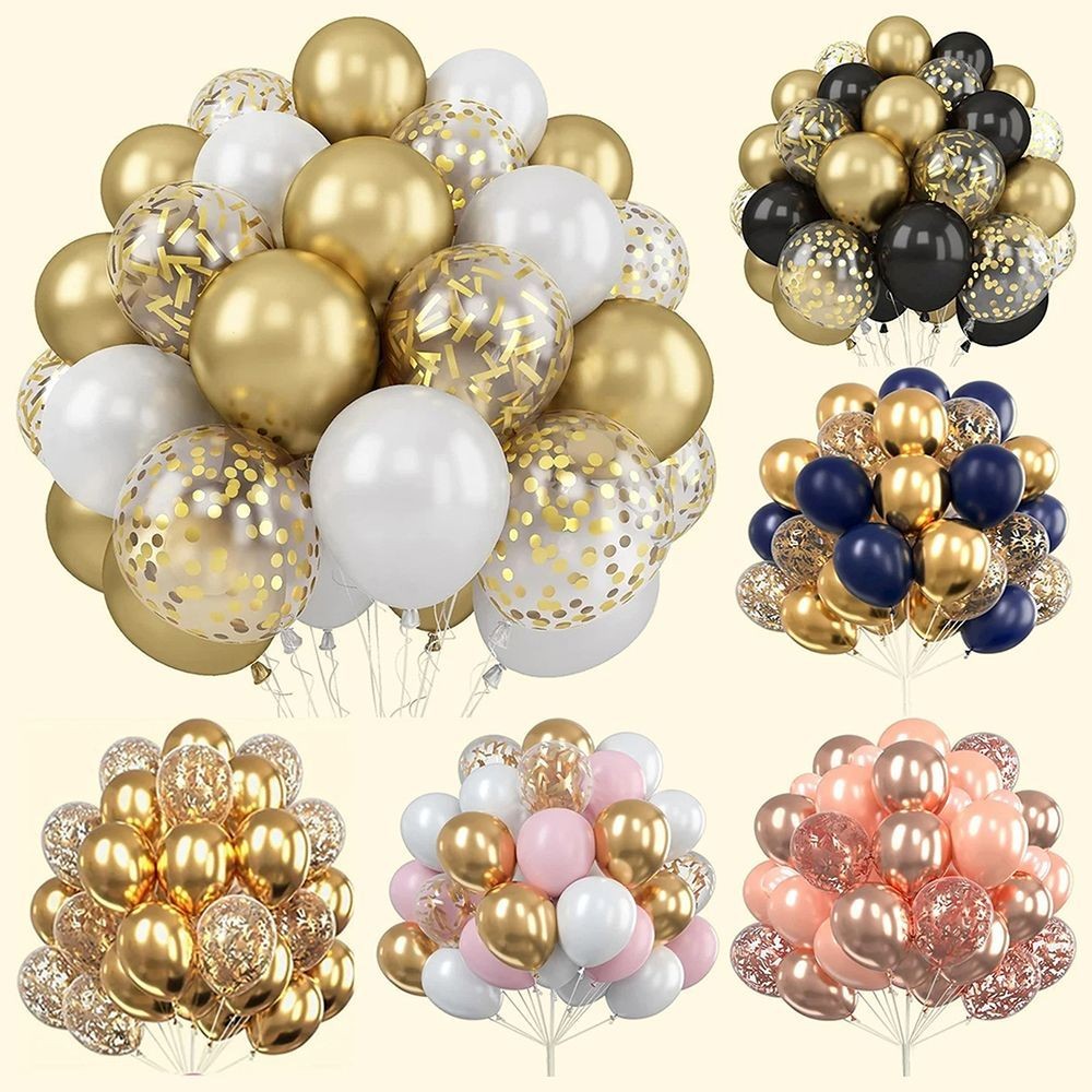 30er-Set bunte Glitzerballons Party Deko Geburtstag Feier DE.