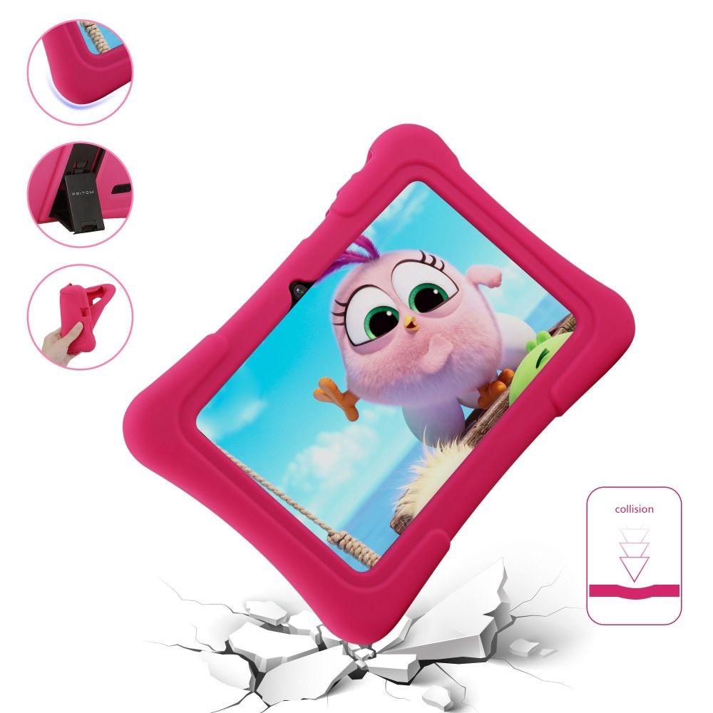 PRITOM 7 Zoll Kinder-Tablet Android 10 32GB WLAN Bluetooth Lern-Apps DE.