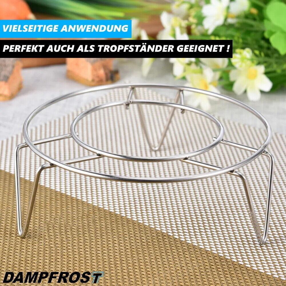 DAMPFROST Dämpfeinsatz Edelstahl Einlegerost Dampfgarer Einsatz Kochständer