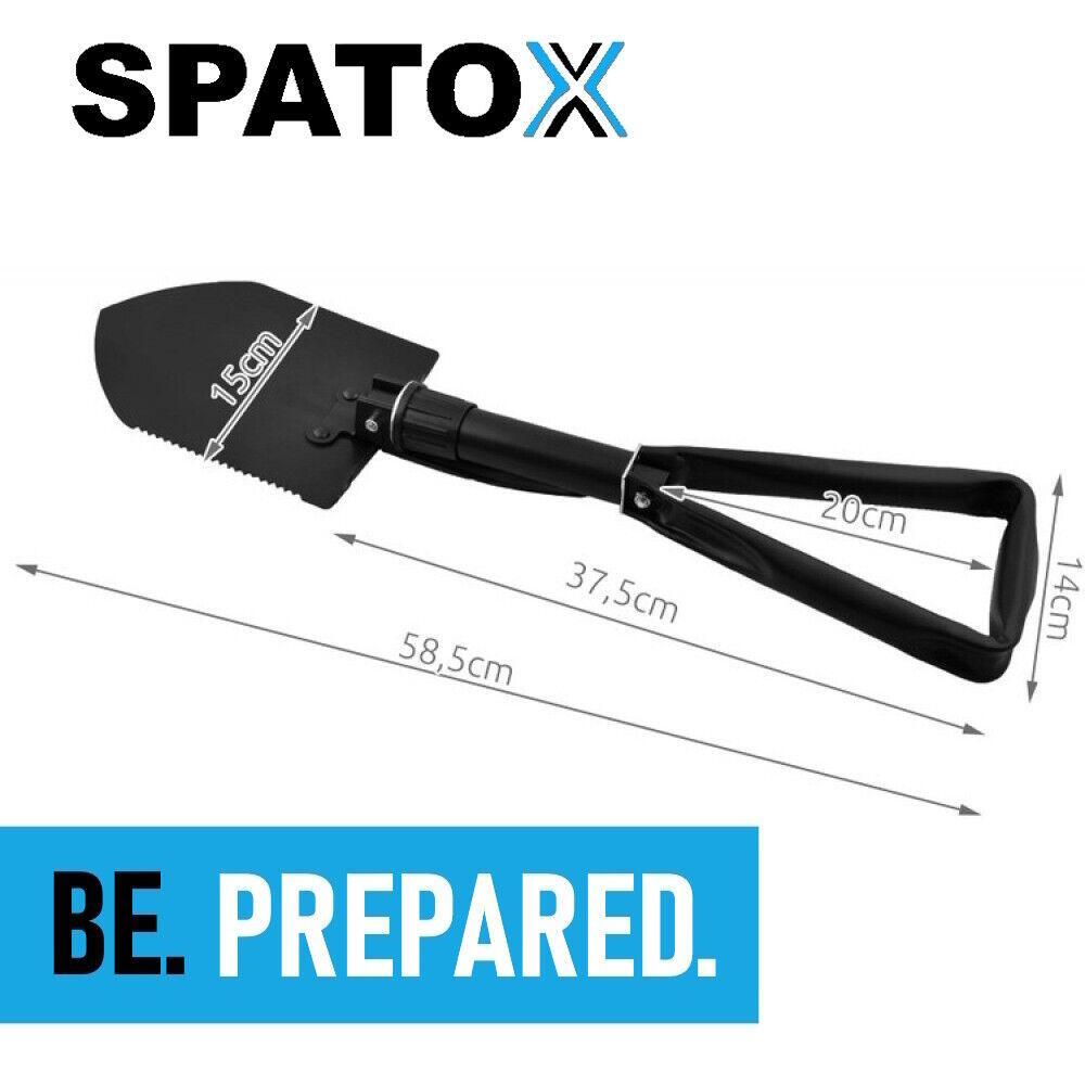 SPATOX Klappspaten Mini Klappschaufel Hacke Camping Schaufel Spaten Säge Outdoor