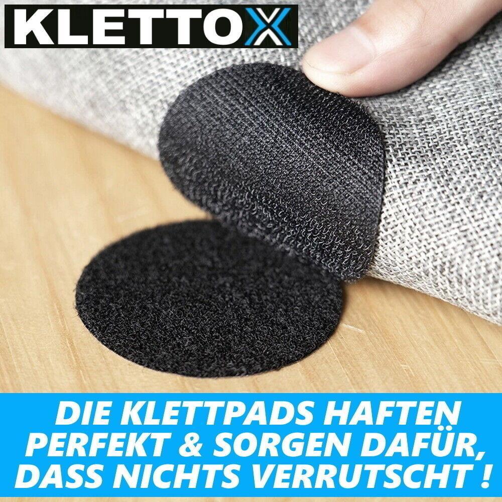 KLETTOX Klettpads Klettverschluss Klettband Klettpunkte selbstklebend rund 6er