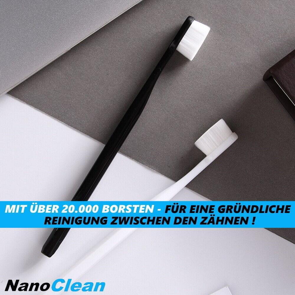 NanoClean Nano Zahnbürste 20.000 Borsten Ultra Fein Weich Toothbrush [2erSet]