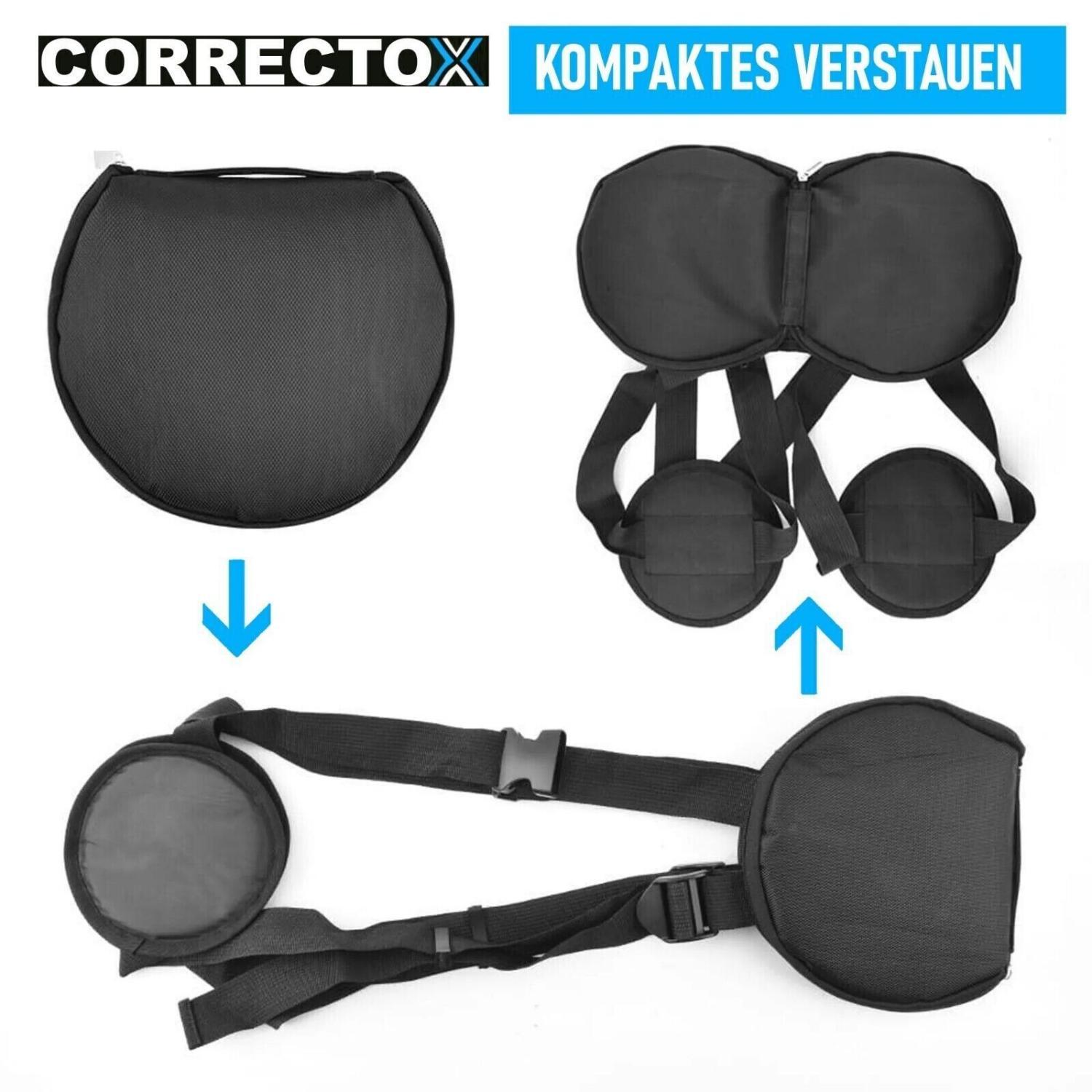 CORRECTOX Geradehalter Haltungstrainer Rückentrainer Rückengurt Sitztrainer