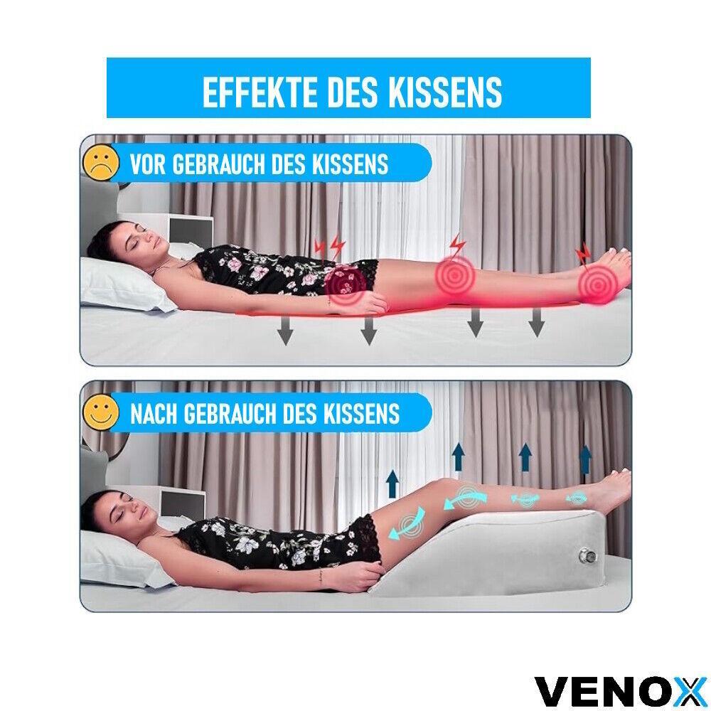 VENOX Venenkissen Beinkissen Lagerungskissen Keilkissen Beinerhöhung aufblasbar