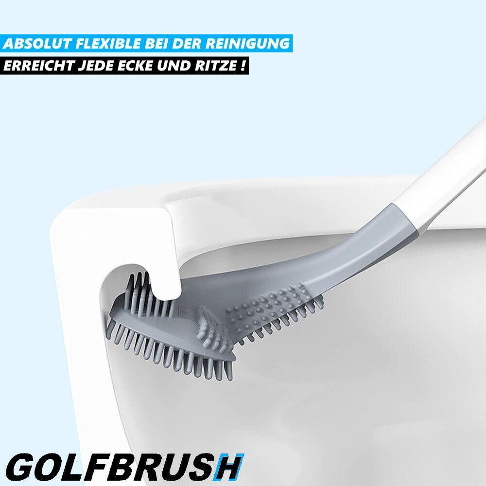 GOLFBRUSH Toilettenbürste Klobürste WC Bürste Toiletten Garnitur TPR Silikon