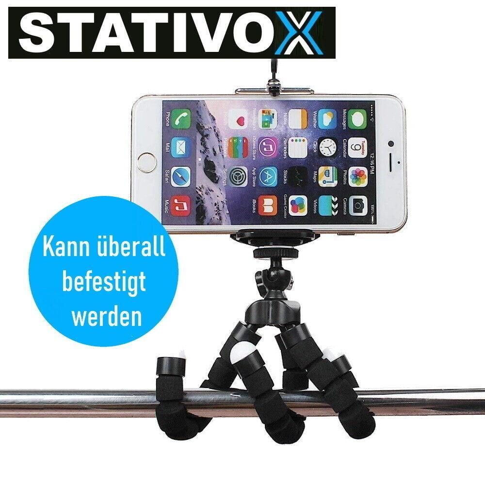 STATIVOX Smartphone Stativ flexibel Kamera mit Handy Bluetooth Fernsteuerung