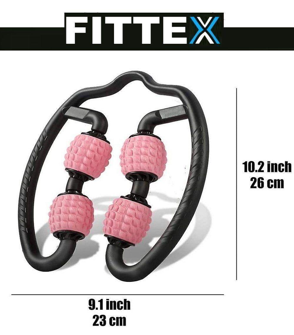 FITTEX Massage Gerät Roller Griff Faszien Muskel Beine Arme Nacken Cellulite