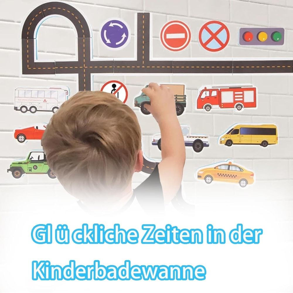 23-tlg. Badespielzeug Set Stadtverkehr Puzzle für Kinder DE.