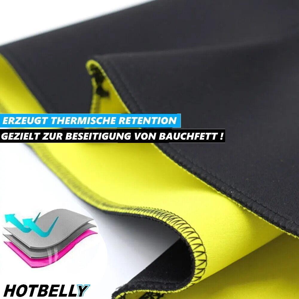 HOTBELLY Bauchweggürtel Belt Abnehmen Bauchtrainer Schwitzgürtel Neopren Gürtel