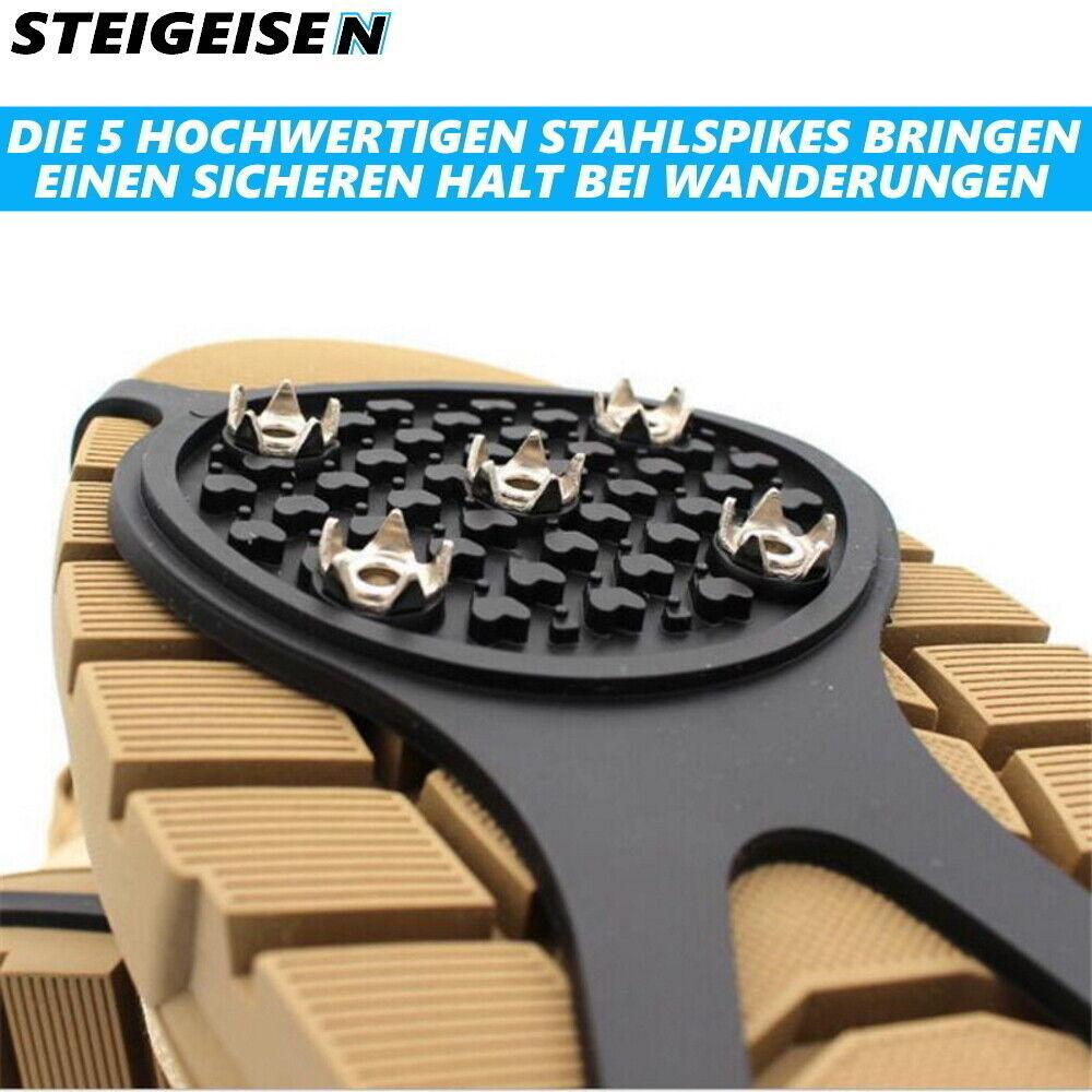STEIGEISEN Anti-Rutsch Schuh Spikes Eiskrallen Schuhkrallen Gleitschutz 1paar