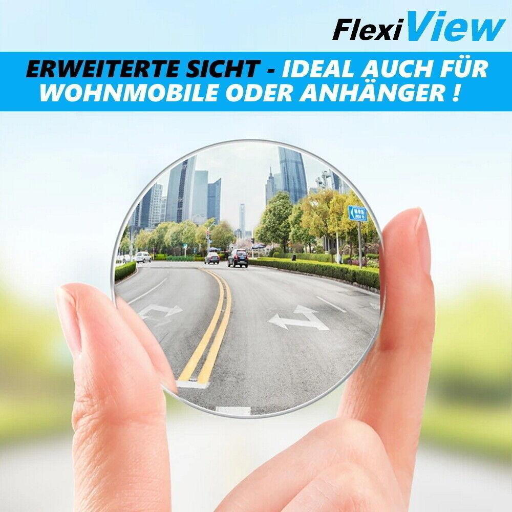 FlexiView Toter Winkel Spiegel 360° verstellbarer Auto Spiegel Aufkleber 50mm