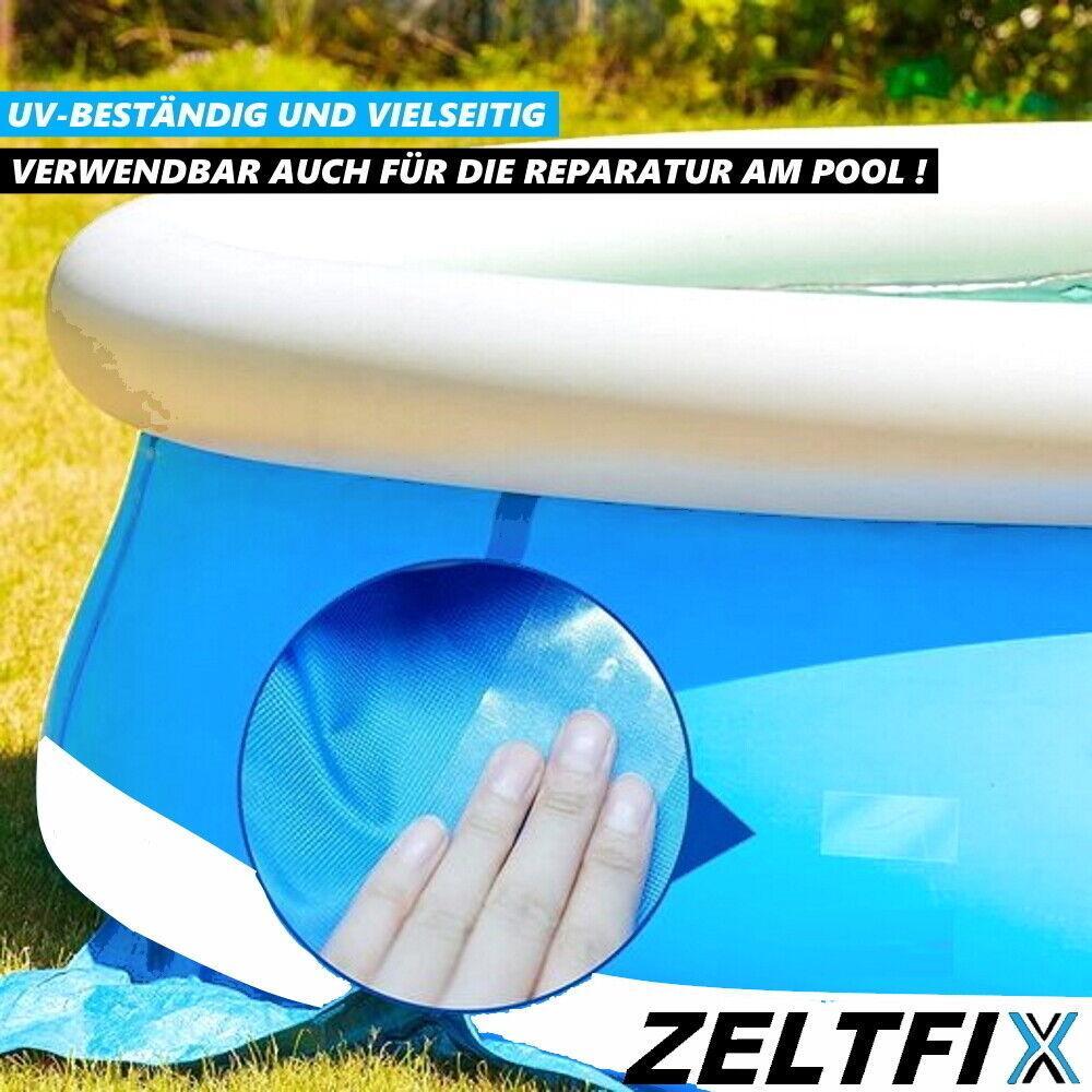 ZELTFIX Reparatur Klebeband Reparaturband Zelt Pool Wasserdicht transparent