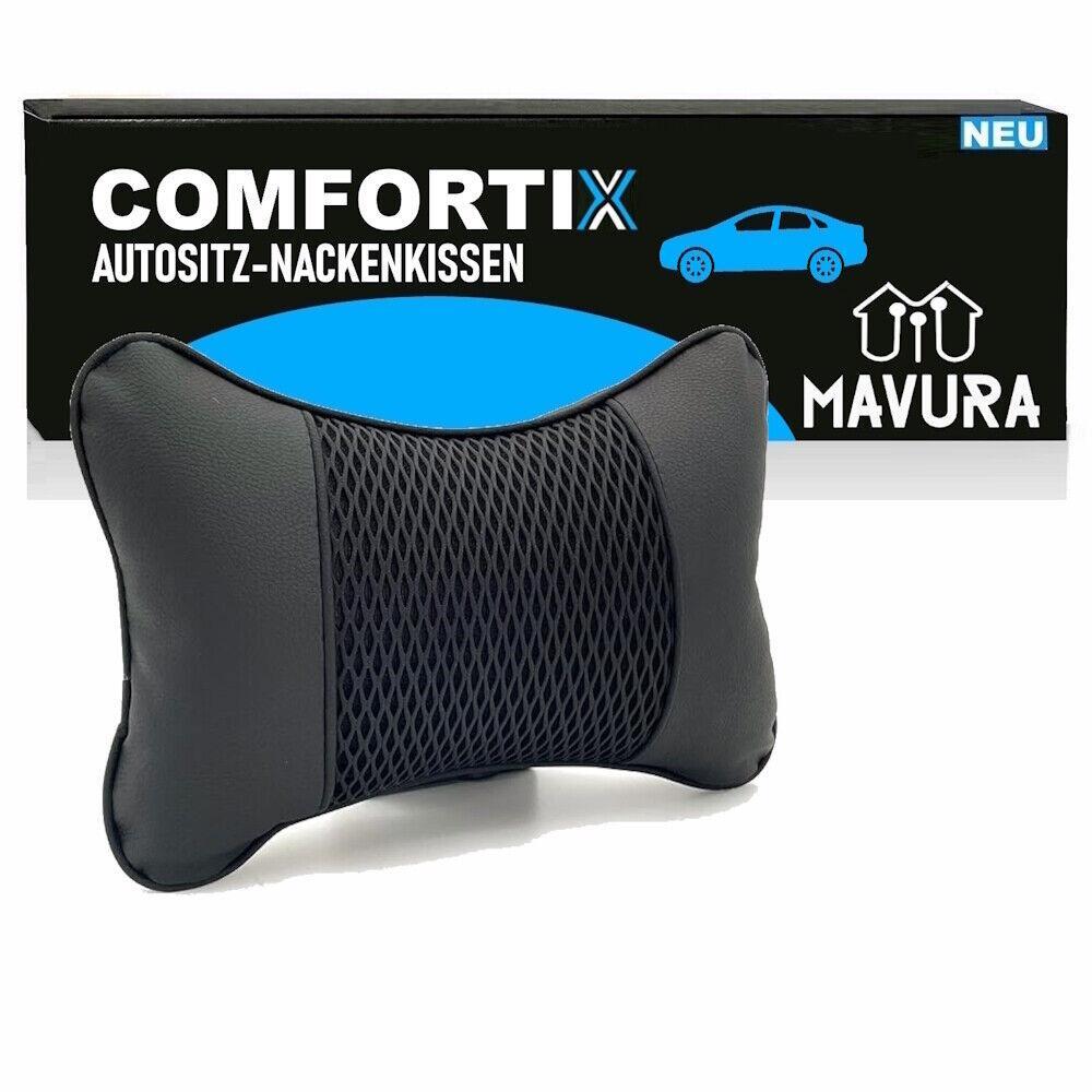 COMFORTIX Auto KFZ Kopfstützen Kissen Nackenstütze Nackenkissen Kopfkissen Leder