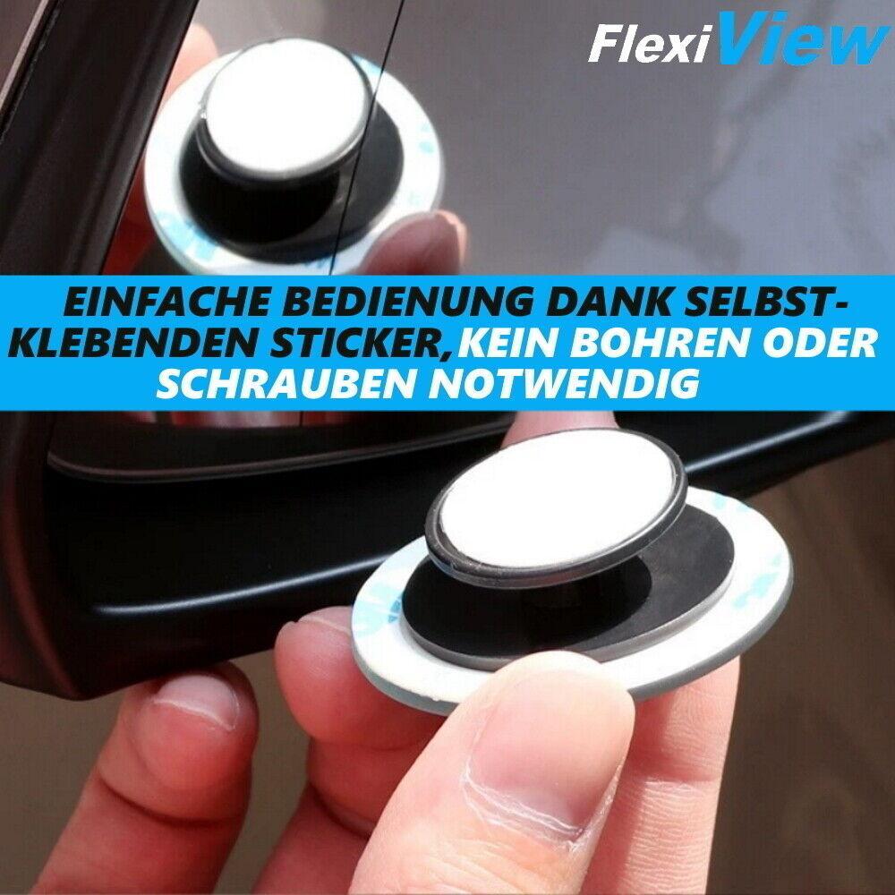 FlexiView Toter Winkel Spiegel 360° verstellbarer Auto Spiegel Aufkleber 50mm