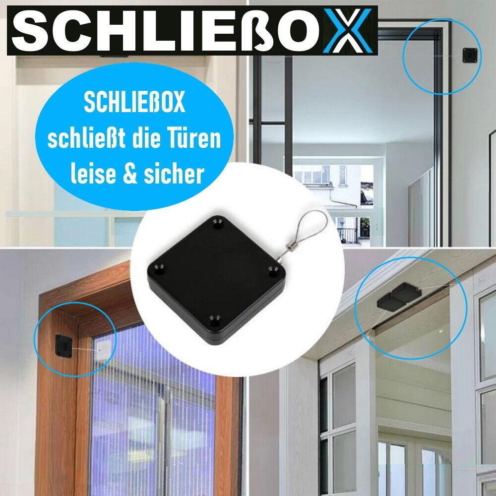 SCHLIEßOX automatischer Türschließer Mini Türzieher Selbstzug innen außen
