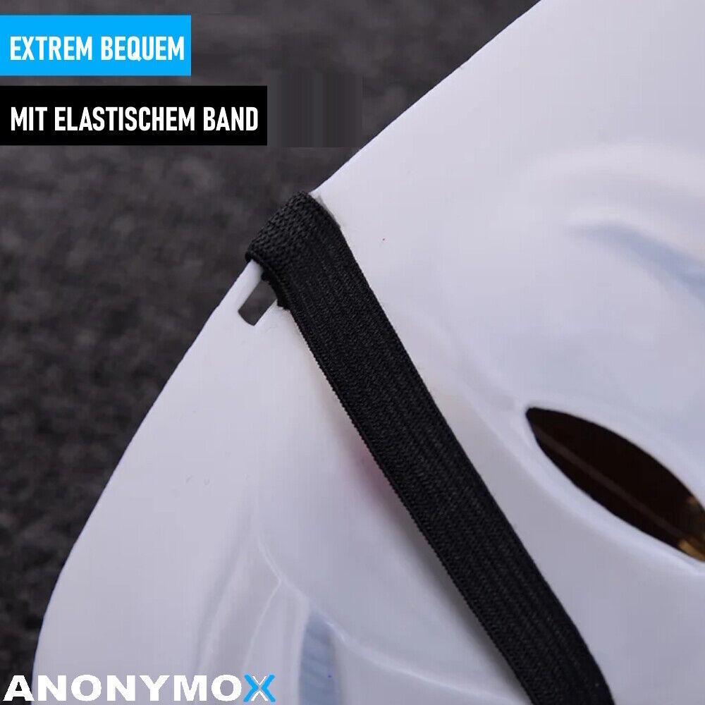 ANONYMOX Guy Fawkes Maske Anonymous Vendetta Halloween Party Fasching Karneval