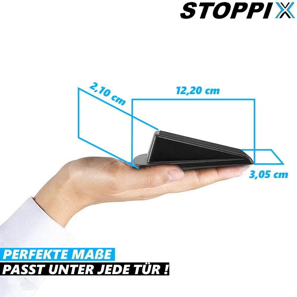 STOPPIX Türstopper Türkeil Gummikeil Fensterstopper Fensterkeil rutschfest [4er]