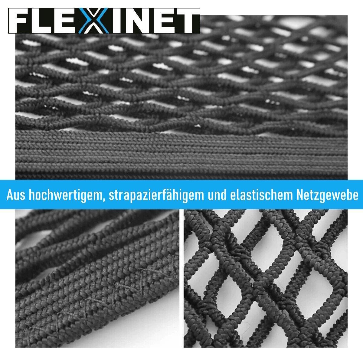 FLEXINET Auto Netztasche Ablage Netz Organizer Schutznetz Trenngitter Hund PKW