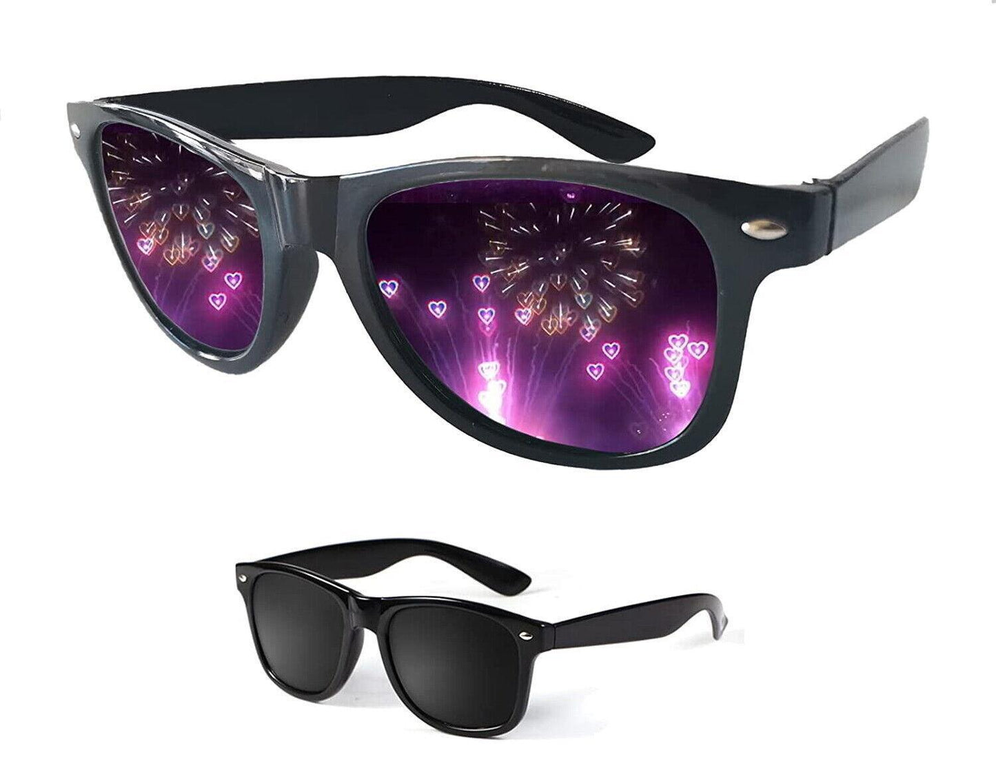 MAGIC HEART GLASSES Herz Brille 3D Special Effect Herzbrille Liebe Partybrille