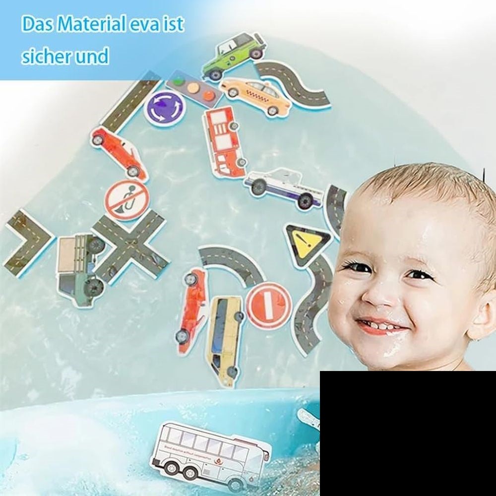 23-tlg. Badespielzeug Set Stadtverkehr Puzzle für Kinder DE.