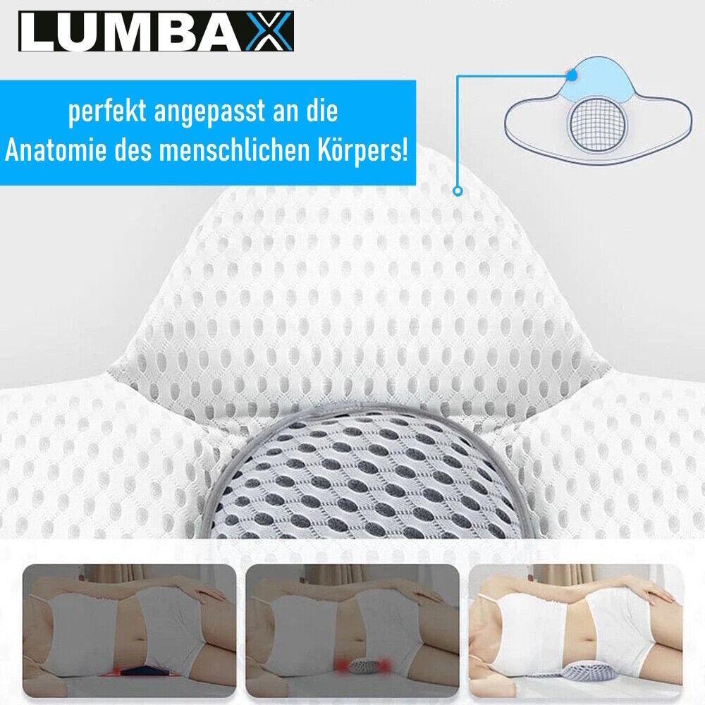 LUMBAX 3D Lumbalkissen Lendenkissen Rückenkissen Rückenschläfer & Seitenschläfer