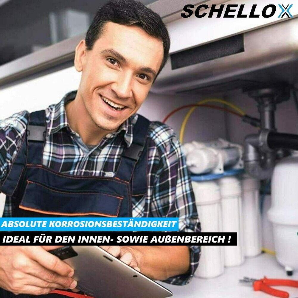 SCHELLOX Schlauchschellen Set Rohrschellen Edelstahl Schlauchklemmen [20x]