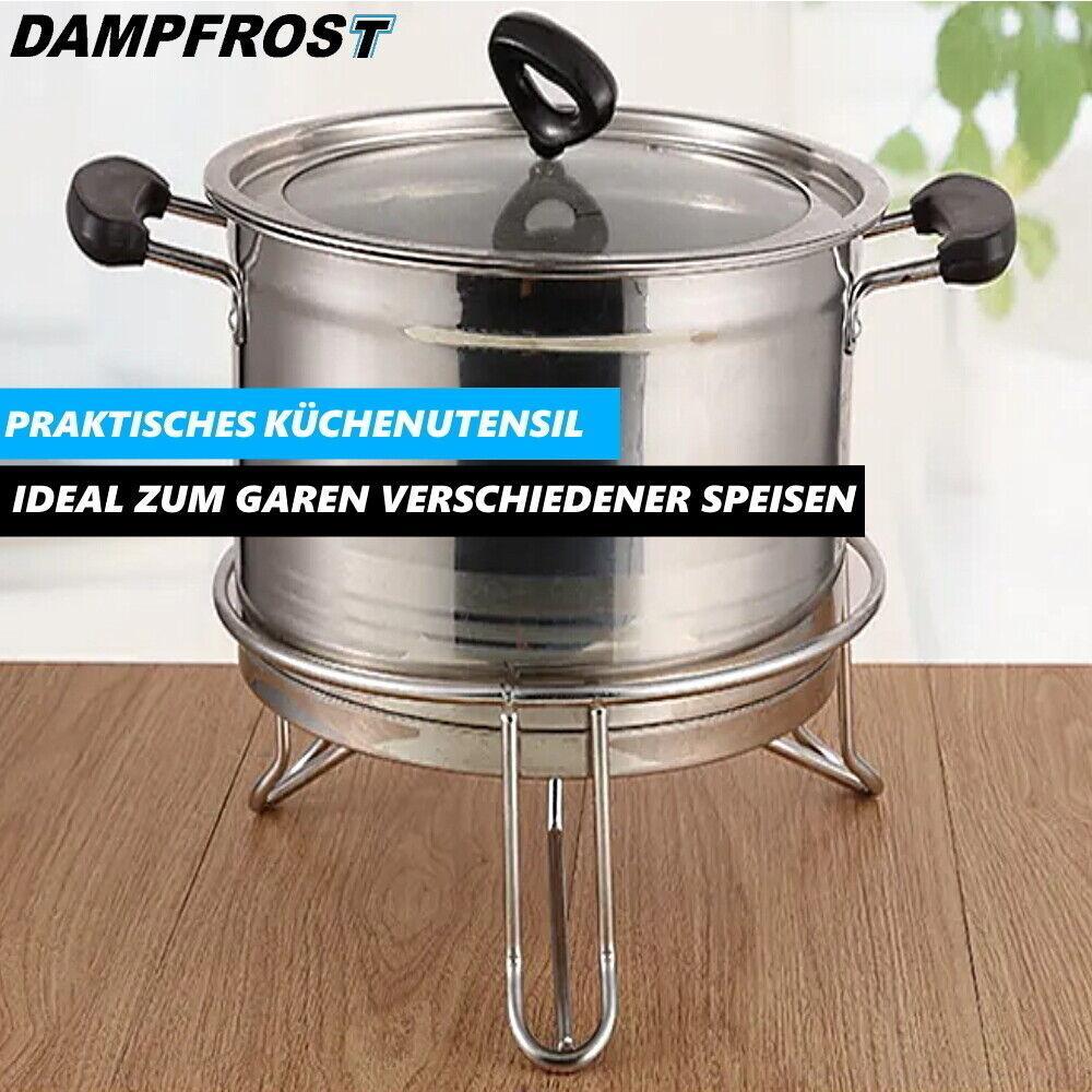 DAMPFROST Dämpfeinsatz Edelstahl Einlegerost Dampfgarer Einsatz Kochständer