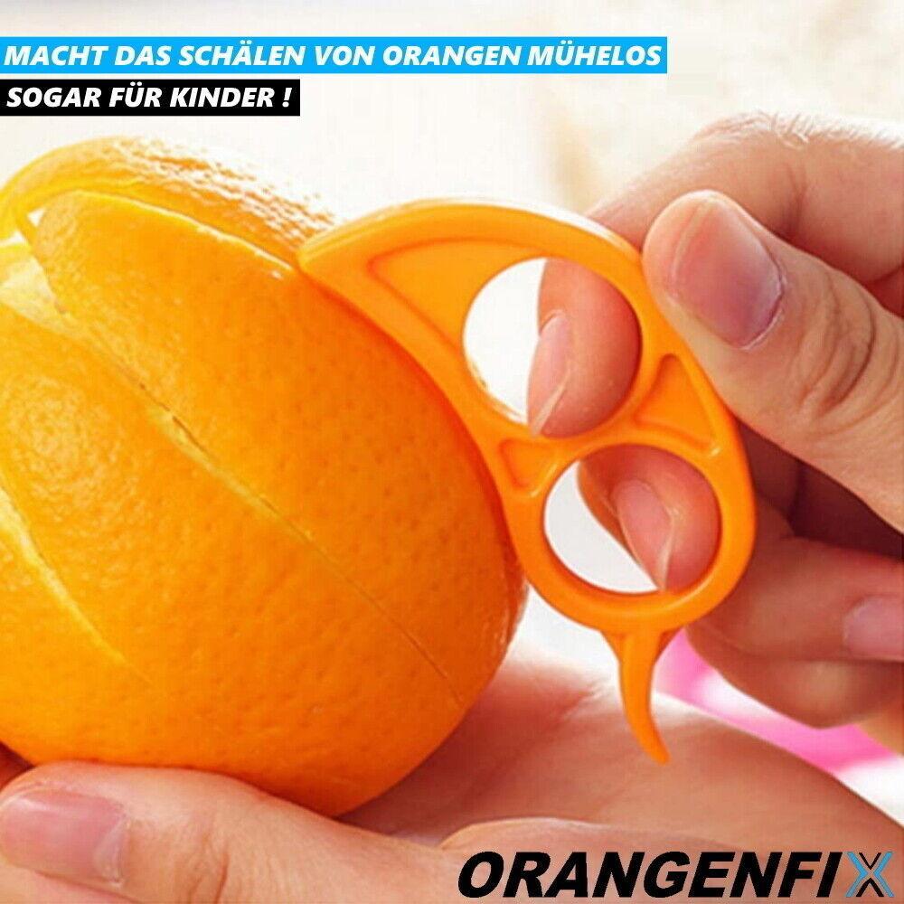 ORANGENFIX Orangenschäler Apfelsinenschäler Zitrusschäler Obstschäler [10er Set]