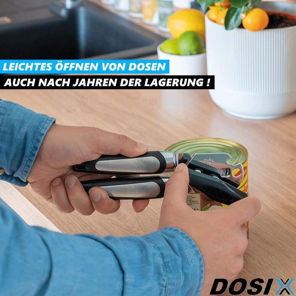 DOSIX Edelstahl Dosenöffner Büchsenöffner Multiöffner Universal Flaschenöffner