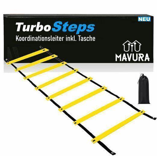 TurboSteps Profi Koordinationsleiter Trainingsleiter Fußball Sportler mit Tasche