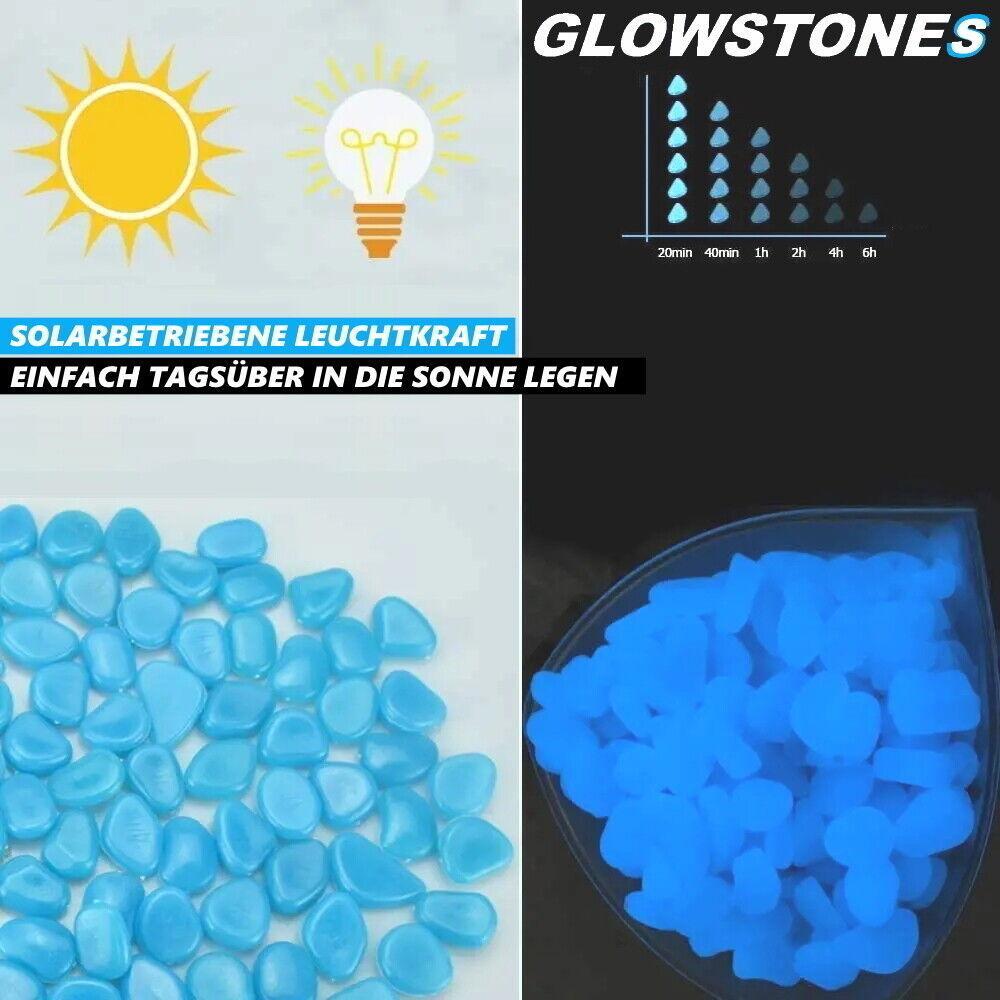 GLOWSTONES Magische Leuchtsteine Leuchtkiesel Fluoreszierende Steine
