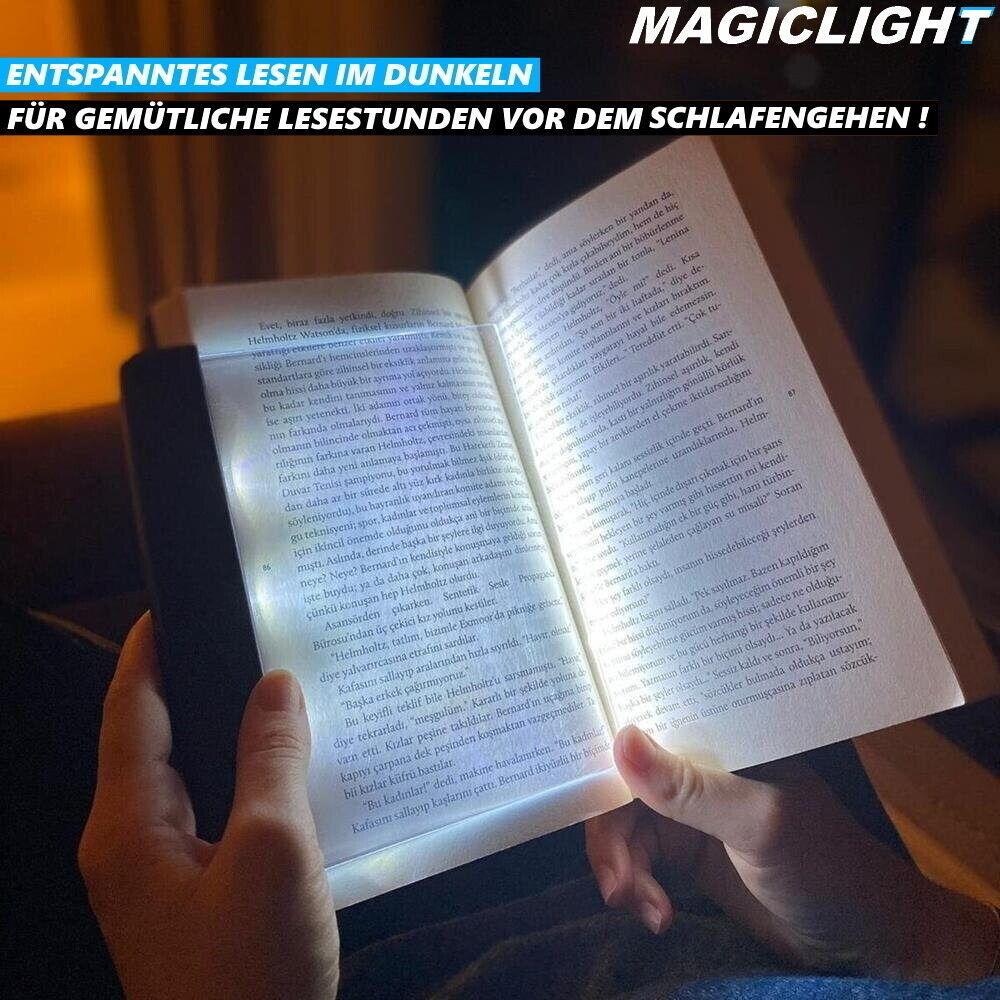 MAGICLIGHT LED Buchlampe Lesehilfe Buchleuchte Leselampe Lesezeichen einstellbar