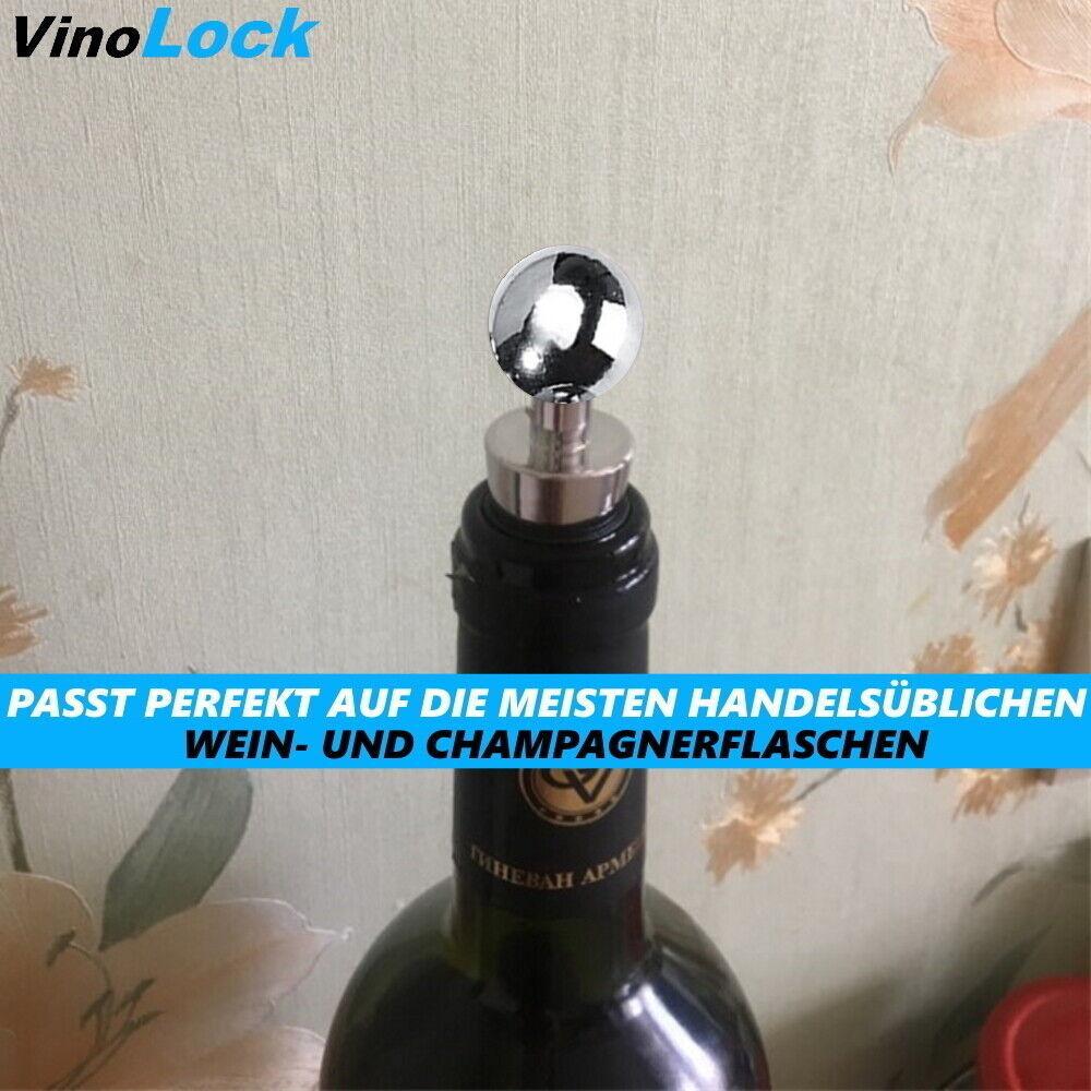 VinoLock Weinverschluss Weinstopfen Flaschenverschluss Flaschenstöpsel Wein Sekt