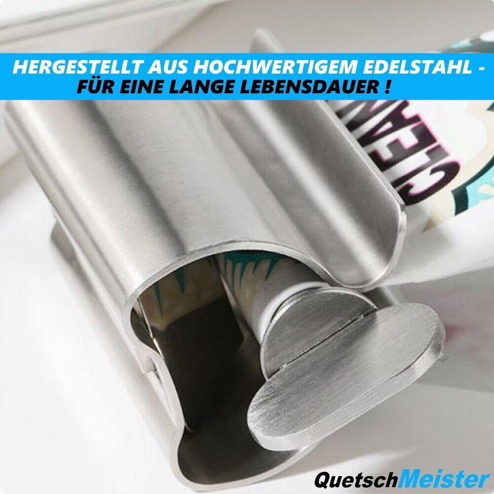 QuetschMeister Tubenwalze Quetscher Ausdrücker Aufroller Edelstahl Schlüssel