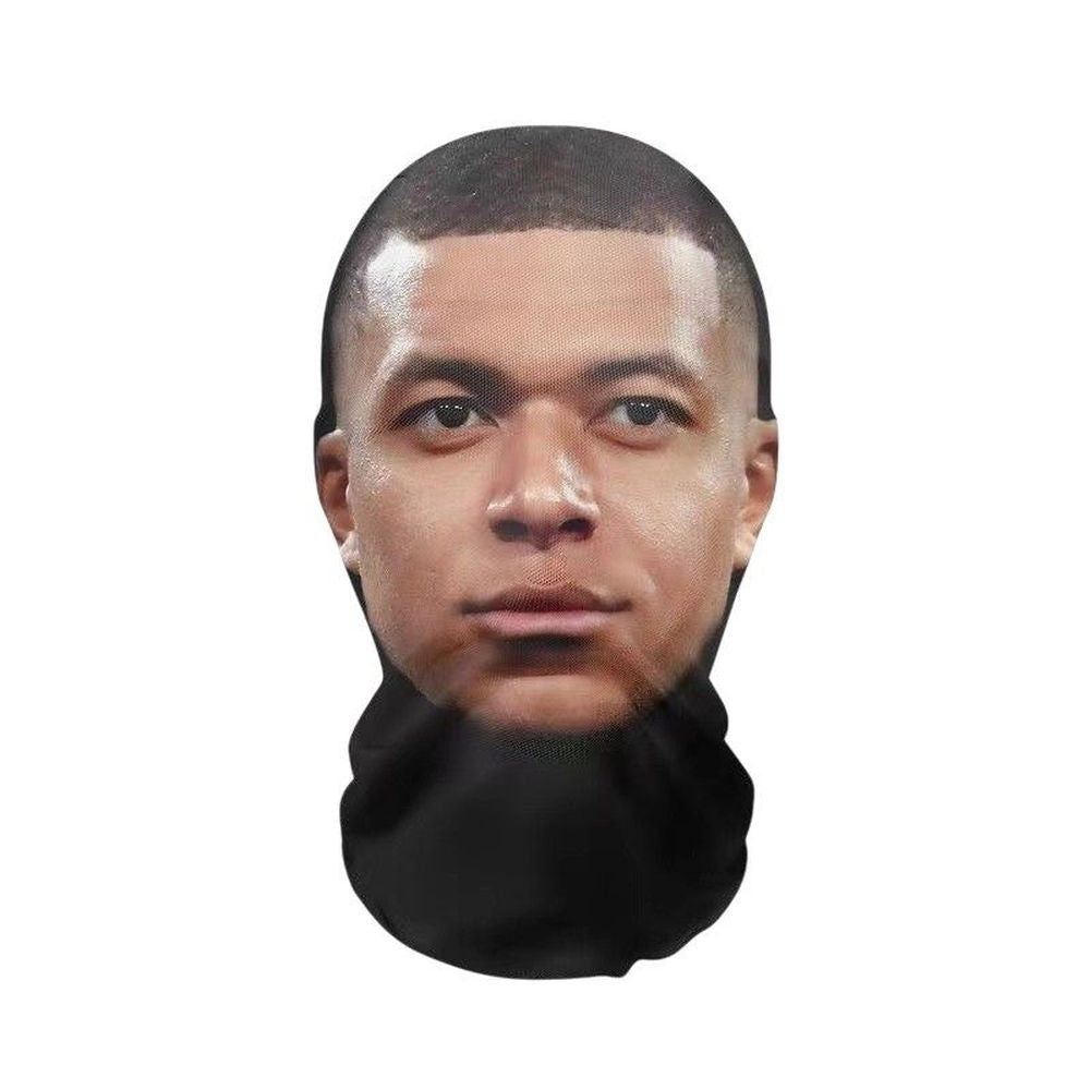 Full Face Maske Mbappé Mesh Party Horror Haube Cosplay DE.