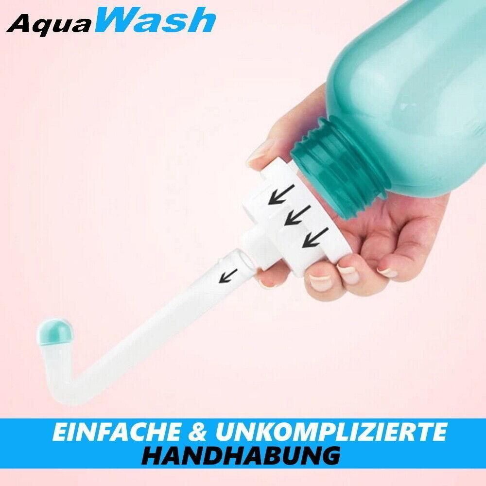 AquaWash Tragbares Premium Bidet Mobile Po Dusche Hämorrhoiden Reizdarm Happy