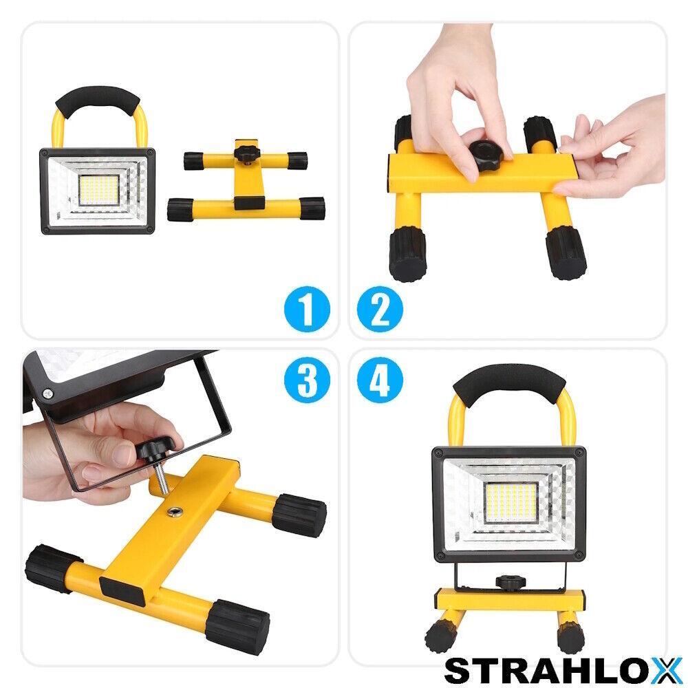 STRAHLOX LED Arbeitsscheinwerfer Flutlicht Arbeitsleuchte Baustrahler Strahler