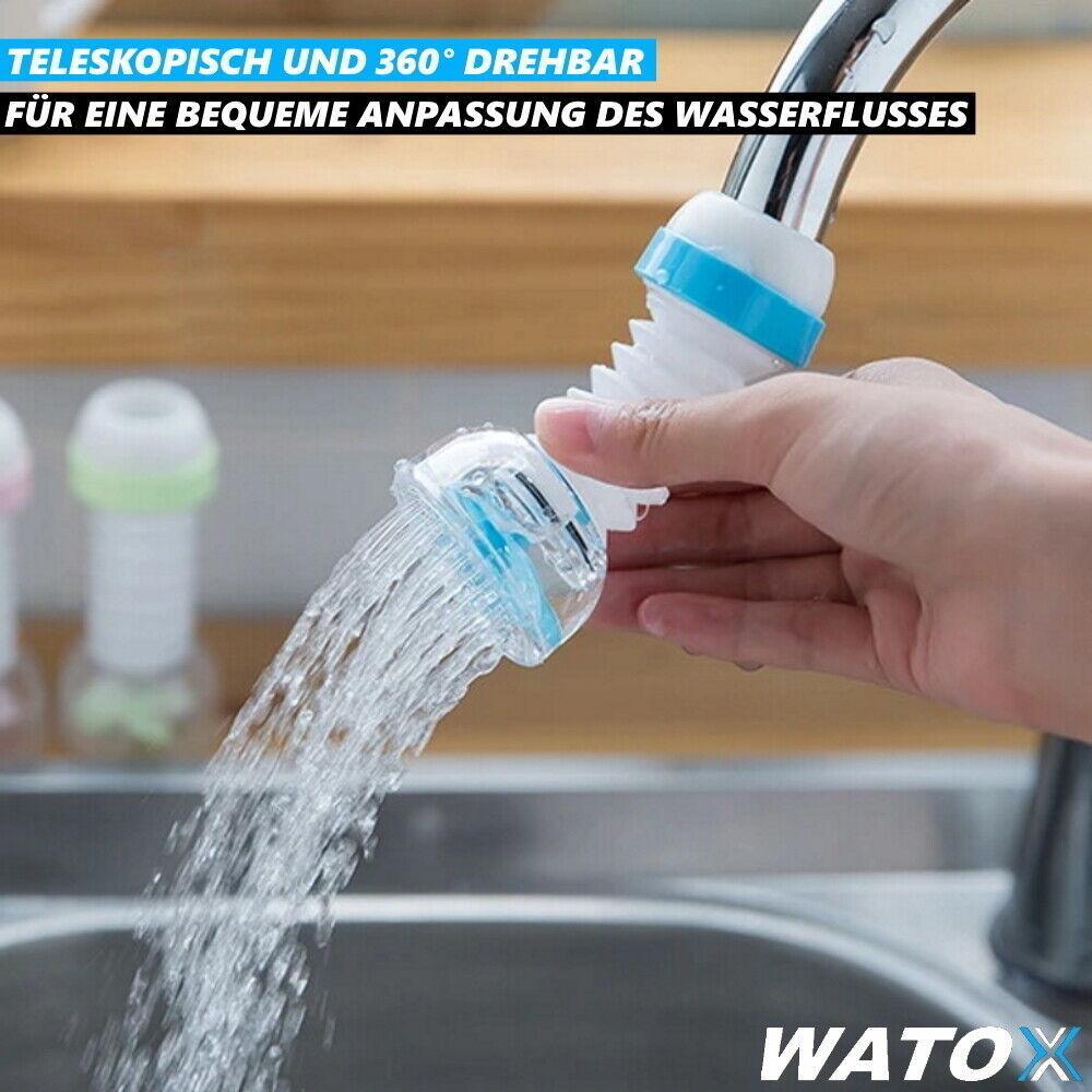 WATOX Wasserhahnfilter Beschleuniger Wassersparer Strahlregler Schwenkbrause