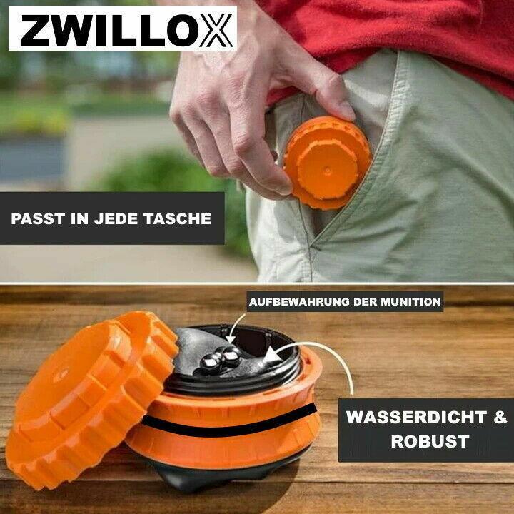 ZWILLOX Multi Shot Pocket Shooter Sling Shot Schleuder Zwille Taschenschleuder