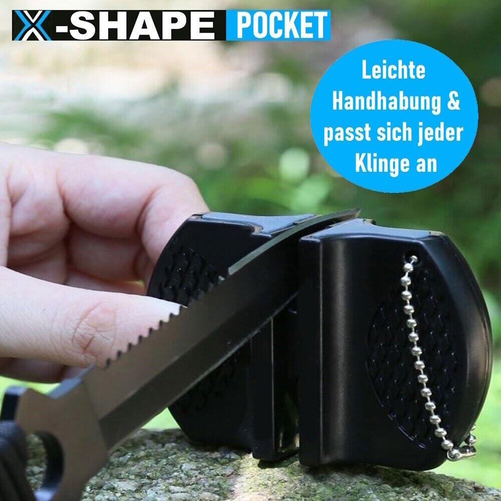 X-SHAPE POCKET Profi Messerschärfer Messerschleifgerät Messer Schärfen Sharper