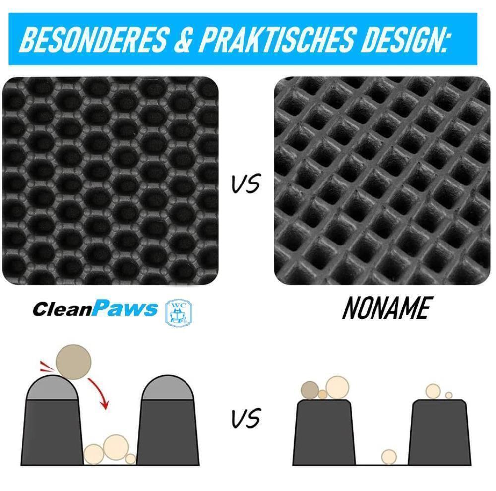 CLEANPAWS Katzenklo Matte Katzenmatte Vorleger Unterlage Katzenstreu Sammler