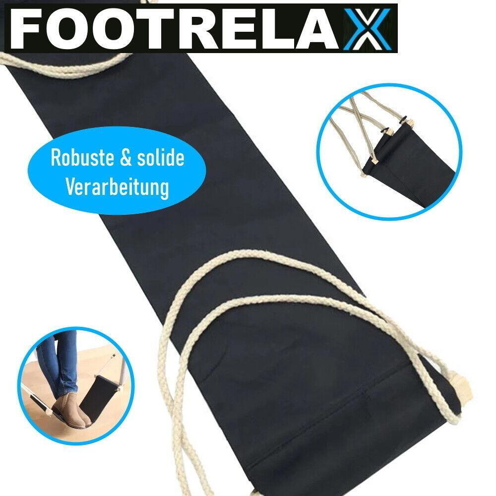 FOOTRELAX Tragbare Fuß-Hängematte Büro Schreibtisch Fußstütze Tisch Reise Ablage