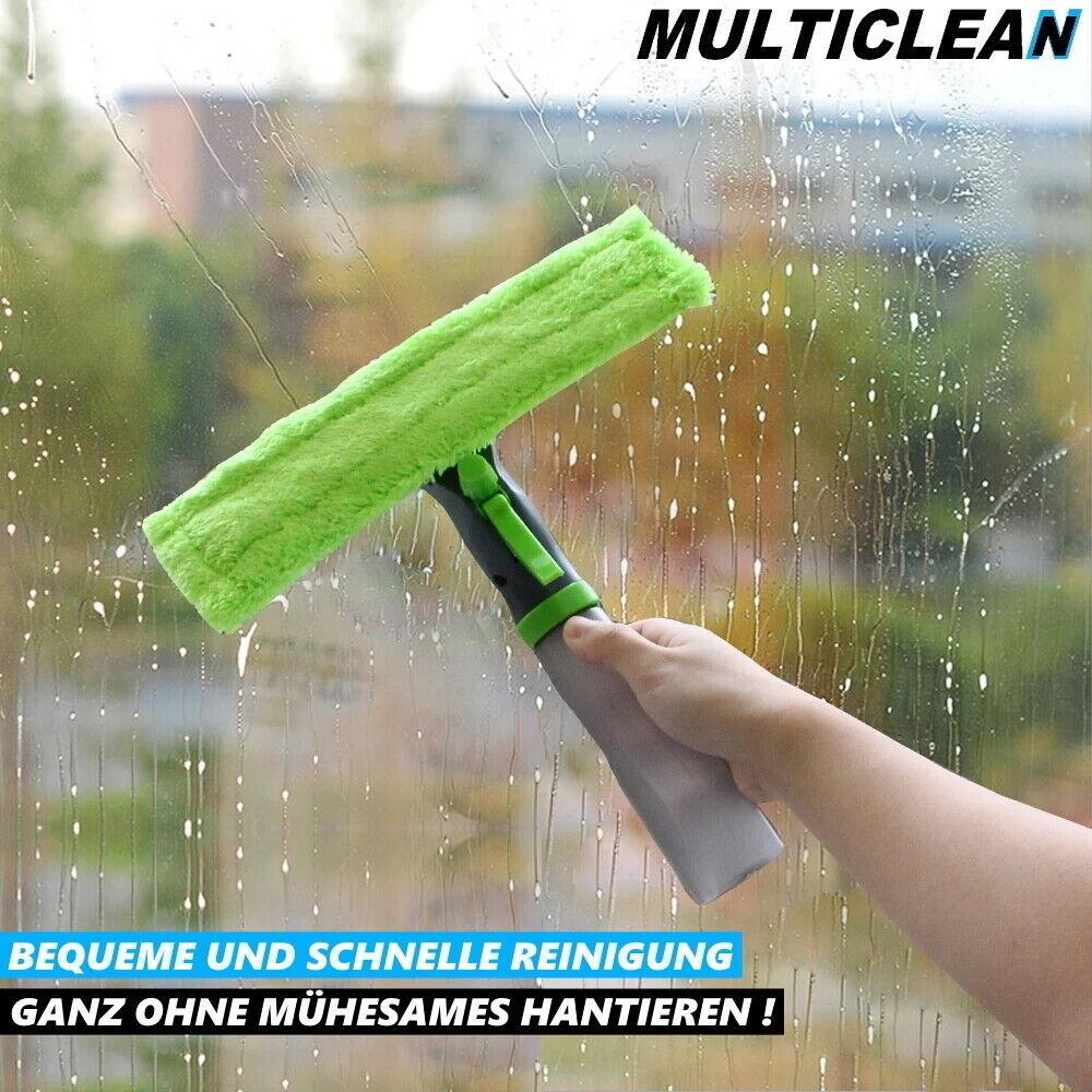 MULTICLEAN Sprühwischer Fensterputzer Fenster Wischer Scheiben Abzieher Putzer