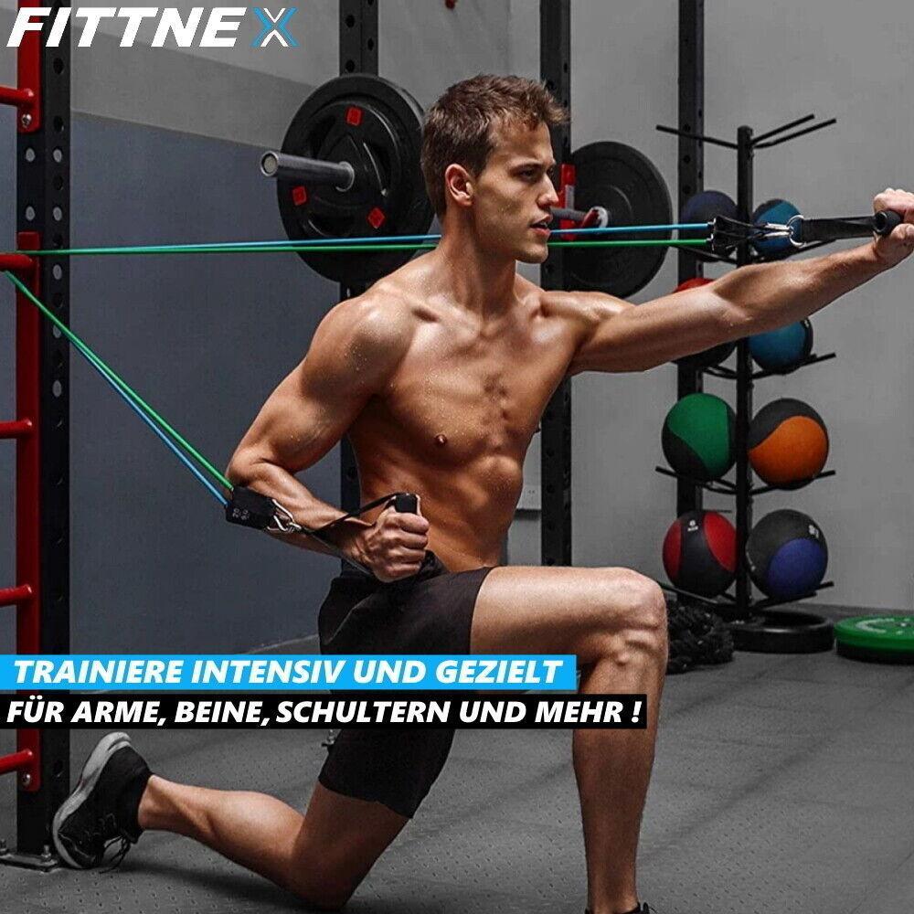 FITTNEX Profi Fitness Bänder Set Gymnastikband Widerstandsbänder Yoga Resistance