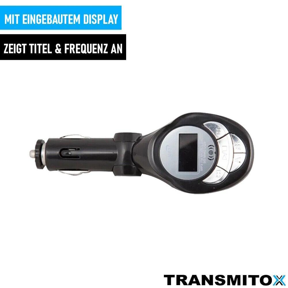 TRANSMITOX FM Transmitter Bluetooth USB SD Ladegerät für Handy Radio Adapter